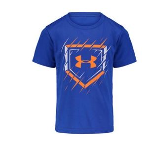 NEW Under Armour Versa Blue Baseball T-Shirt Top